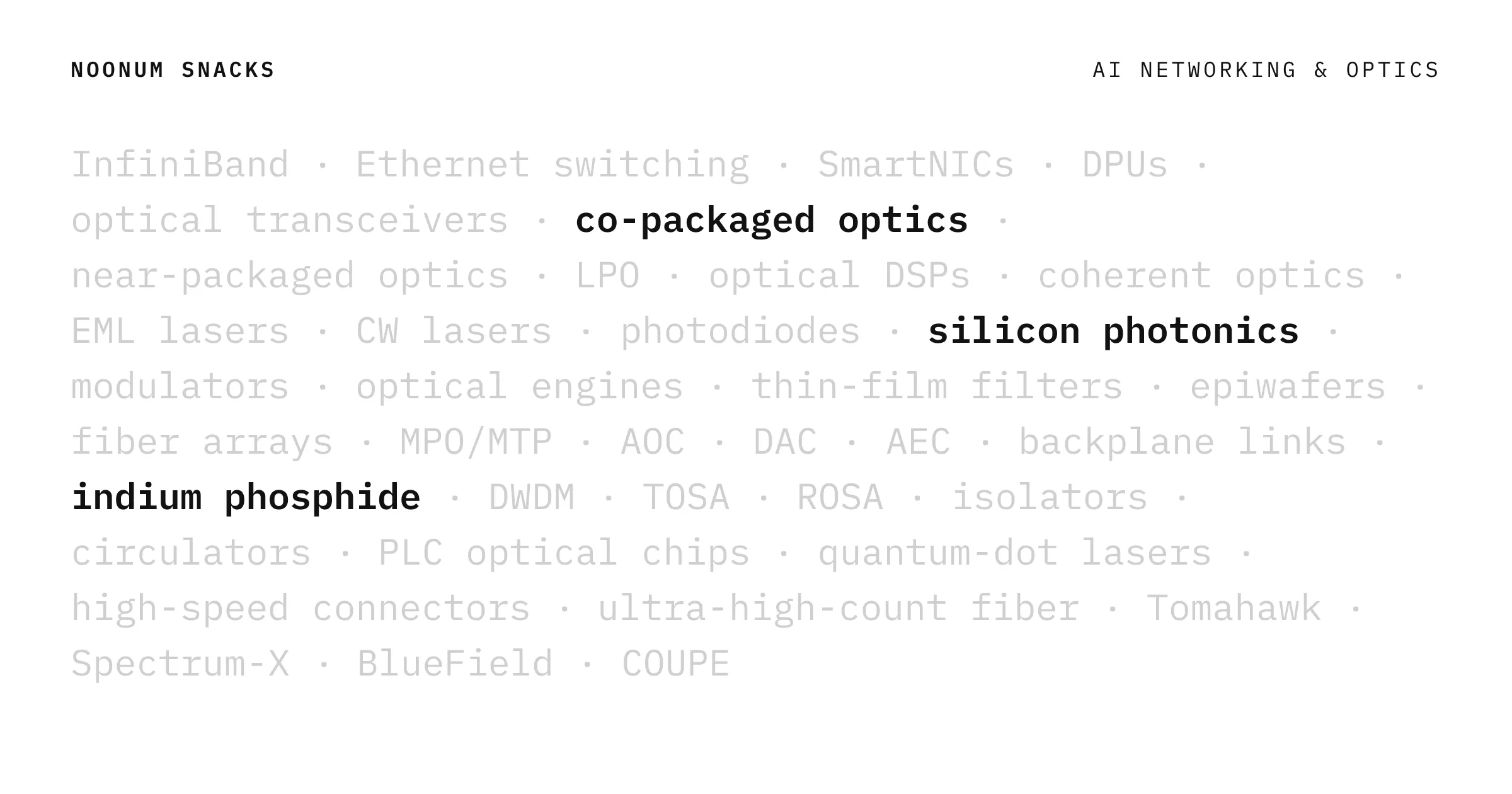 Noonum Snacks: AI Networking and Optics